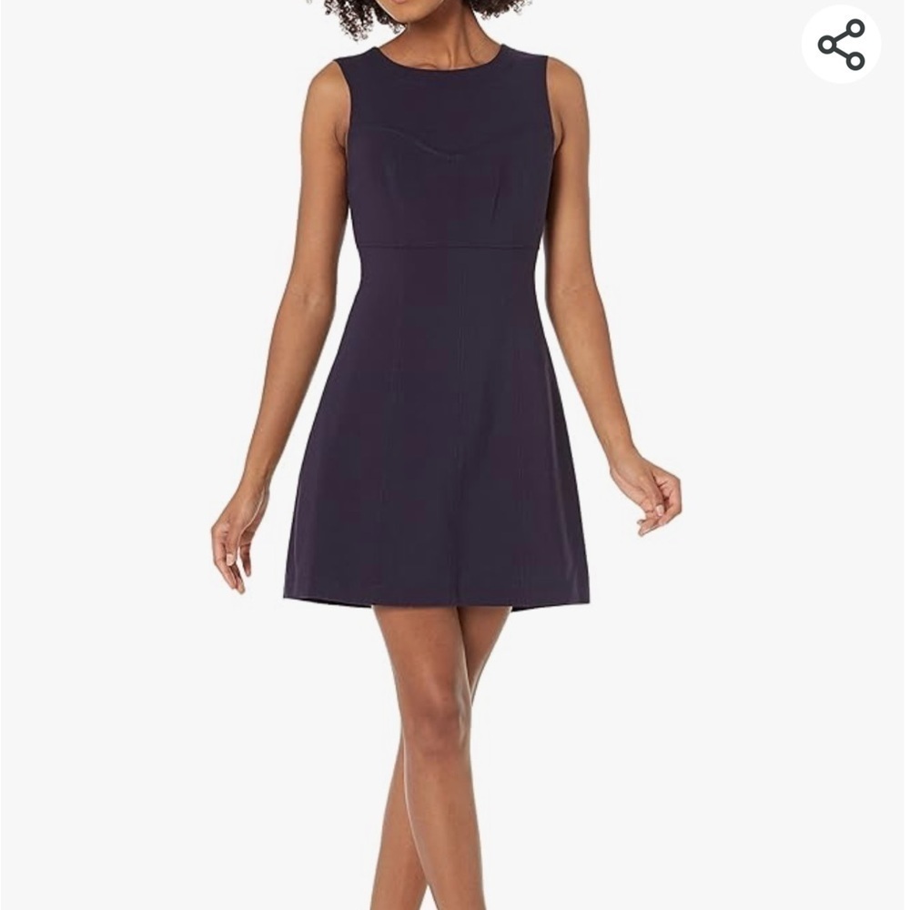 Likely Revolve Navy Kendrick Sleeveless Cocktail Mini Fit flare a line Dress 8